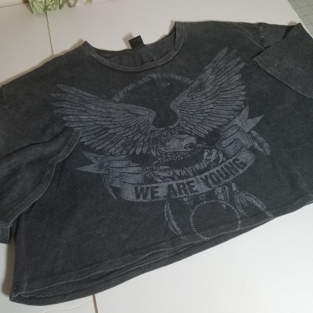 Eagle Print Crop Top